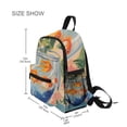 thumbnail image 3 of FORMRS School Backpack with Front Zippered Pocket 12" Student Travel Daypack, Blue Goldfish Bowl, 3 of 6