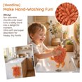 thumbnail image 3 of REGALWOVEN Cute Animal Chenille Hanging Hand Towels, Cartoon Fuzzy Ball Hand Towel, Soft Absorbent Decorative Bathroom Towels 1 Pc Orange 9" x 12", 3 of 6