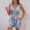*Navy, variant on ClodeEU Women's Striped V Neck Sleeveless Romper with Button, Pockets,Self Tie Waist ,Casual Jumpsuit Shorts for Summer Red,Womens Plus M