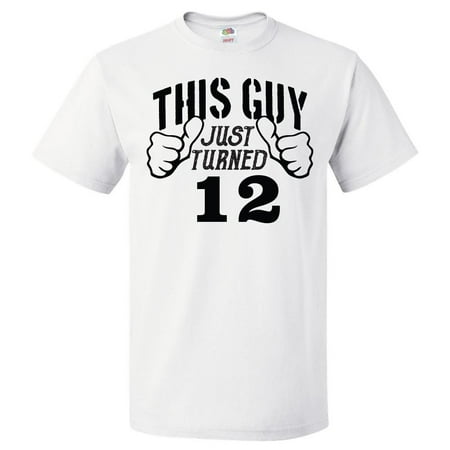 12th Birthday Gift For 12 Year Old This Guy Turned 12 T Shirt