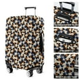 thumbnail image 5 of Beige Butterfly Blue Orange Pattern Luggage Cover Fashion Suitcase Cover Baggage Covers Fit 25-28 Inch Luggage (Go Travel), 5 of 5
