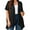 C1-Black, variant on Women's Plus Size Summer Lightweight Cardigan Draped Front Open Shrugs Black 3X Casual Short Sleeve Boleros Layering Coat