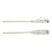 Black Box Slim-Net - Patch cable - RJ-45 (M) to RJ-45 (M) - 3 ft - UTP - CAT 6a - booted, molded, stranded - white