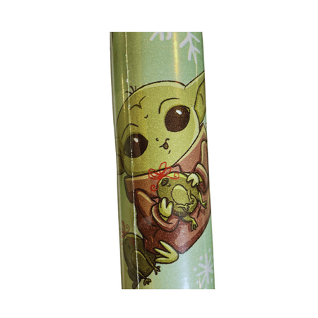 Star Wars Baby Yoda Wrapping Paper Jumbo Rolls, Birthday Christmas All Occasion Holiday Mandalorian Child Gift Wrap Roll Sheets Party Supplies Gifts Xmas Decorations(25 Sq Ft, 1 Roll)