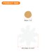 thumbnail image 2 of Adhesivo de pared Uxcell PVC, pegatinas de margaritas, blanco, naranja, 72 piezas (6 hojas), 2 of 6