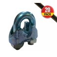 thumbnail image 3 of (20 Pack) Malleable Wire Rope Clips 3/8", Wire Rope Turn Back 9.50", 3 of 3