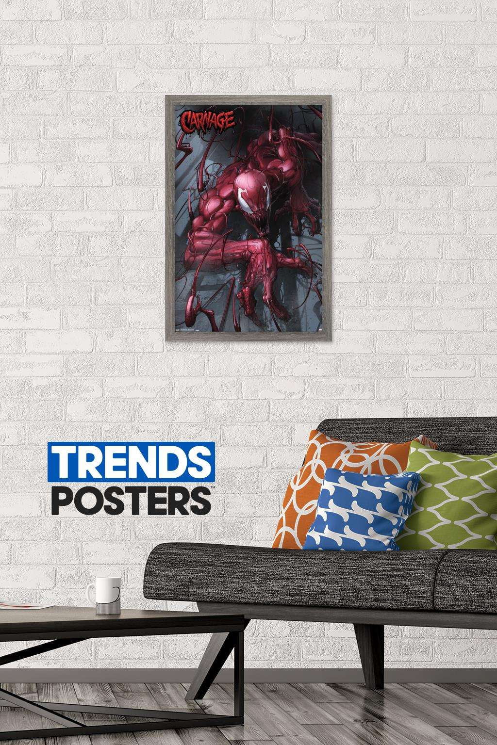 Marvel Comics - Carnage - Wall Wall Poster, 14.725" x 22.375", Framed