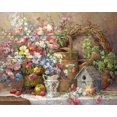 thumbnail image 1 of Tile Mural Kitchen Backsplash - Garden Melody-BM - by Barbara Mock, 1 of 1
