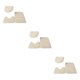 thumbnail image 5 of Bearachild 3 piezas exquisitas alfombras de baño antideslizantes hechas a mano textura fuerte absorción de agua antideslizante Beige Type1 NO1, 5 of 6