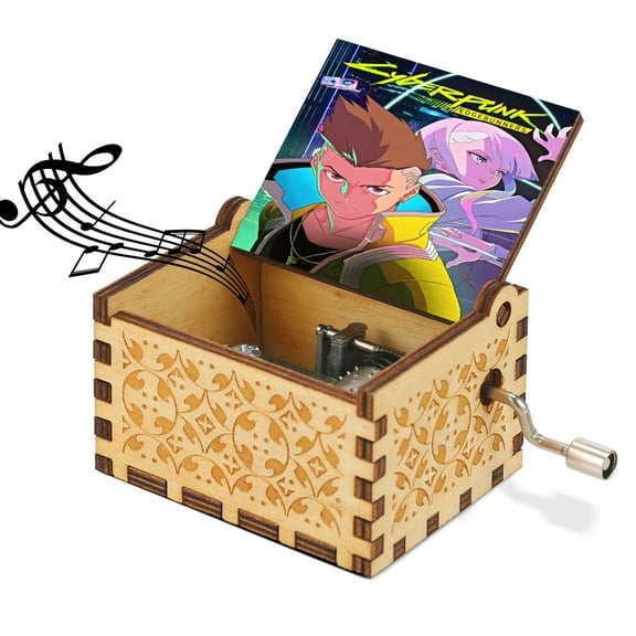 Cyberpunk: Edgerunners Wooden Music Box.