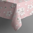thumbnail image 5 of Pioneer Flower Floral Print Pattern Square Tablecloth,Waterproof Square Table Cover,Wipeable Spillproof Washable Table Cover for Home Kitchen Party Decor 60"x60"(152x152cm), 5 of 6