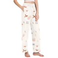 thumbnail image 2 of Dailycode Women's Pajama Pants Wide Leg Lounge Pj Bottoms With Pockets Cute Duck with Tie, 2 of 7