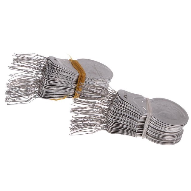 Paquete de 100 Bucles de Alambre DIY Hugo Enhebrador de Agujas de Aluminio