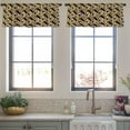 thumbnail image 4 of LALILO Kitchen Curtain Valance Geometric Purple Minimal Rod Pocket Window Curtain 52"x 18" Set of 2, 4 of 7