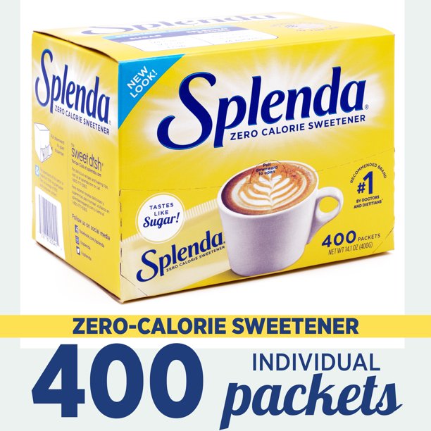 Splenda Zero Calorie Sweetener Packets 400 Count Walmart Com Walmart Com