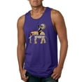 thumbnail image 2 of Wild Bobby, Cute Colorful Elephant Squirrel Mosaic, Animal Lover, Men Graphic Tank Top, Purple, Medium, 2 of 4