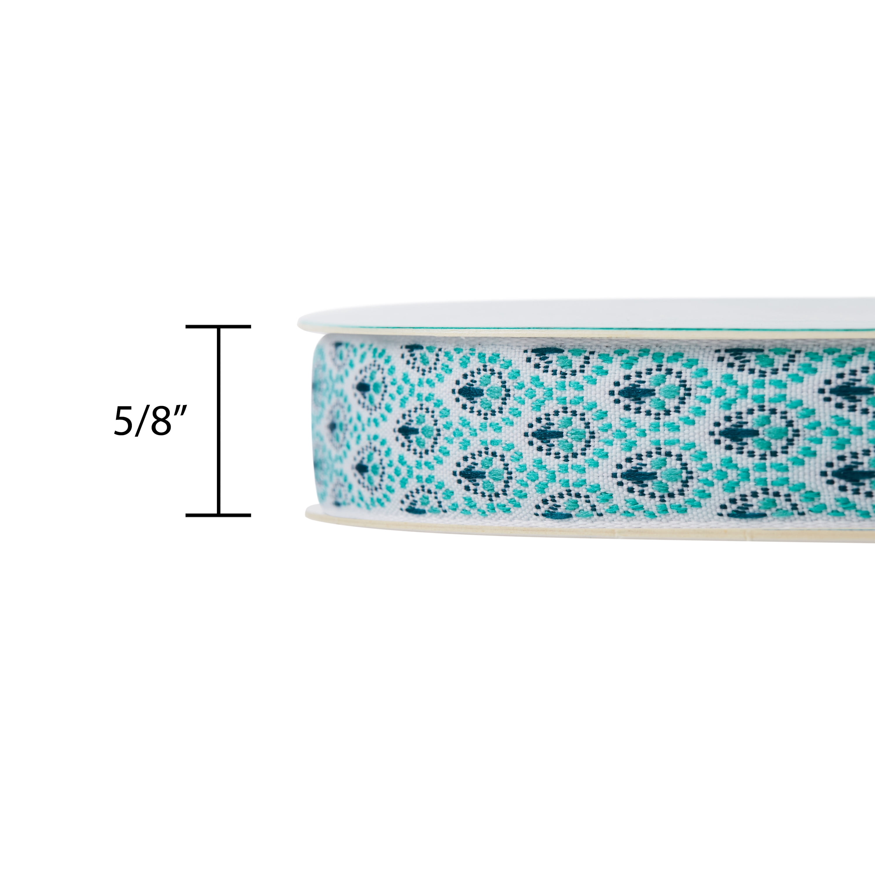 The Pioneer Woman Betsy Jacquard Ribbon, 5/8" x 25 Yards