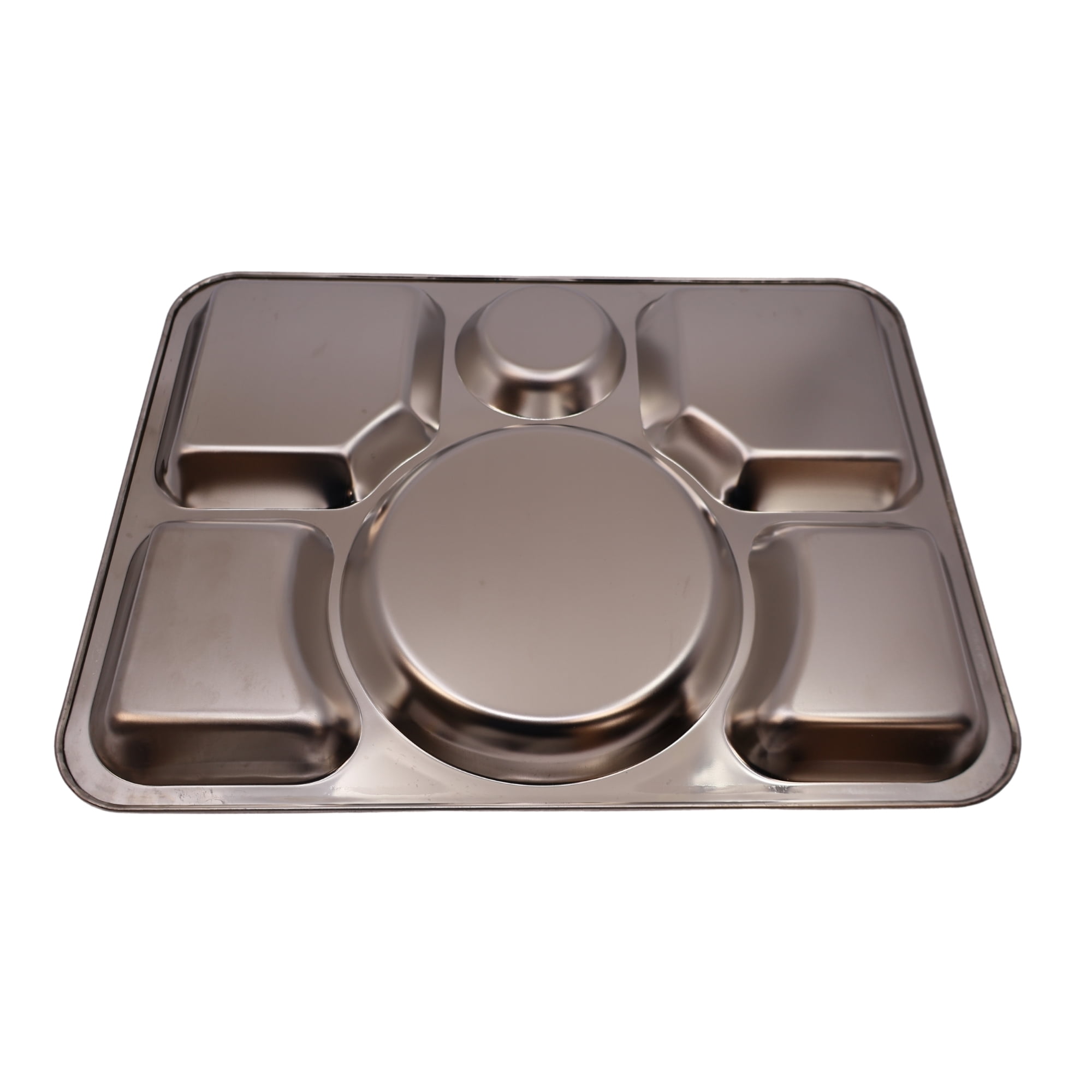Verka American Stainless Steel 6 Compartment Tray