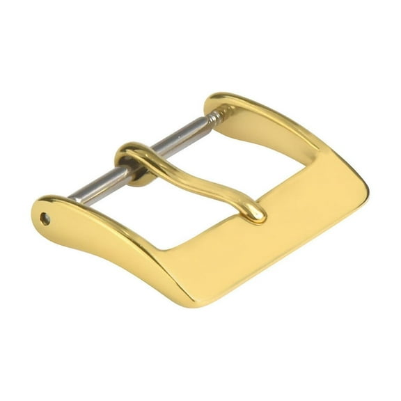 22MM LEATHER WATCH BAND STRAP FOR ZENITH WATCH GOLD COLOR BUCKLE