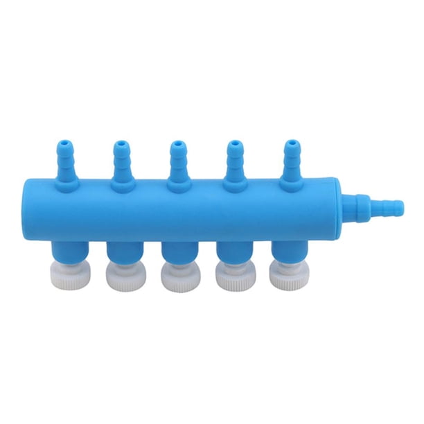 Divisor de manguera de bomba de aire de Acuario, accesorio de adaptador de bomba de refuerzo de oxígeno de un solo orificio, desviador traqueal ajustable