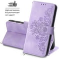 thumbnail image 2 of LINLIN Leather Wallet phone Cover, Magnetic Card Skin Cover,PU Leather Wallet Flip Phone Cover, Flip Protective Case Cover with Wallet Card Holder for Wrist Strap, 2 of 9