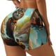 thumbnail image 1 of Fotbe Riverside Meditating Cat Shorts Sin Costuras – Shorts Deportivos de Cintura Alta para Mujer, Elásticos para Gimnasio, Yoga, Running o Ciclismo-Large, 1 of 8