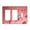 3-Gang 2-Decor 1-Toggle, variant on Red Crystal Switch Cover Decorative Wall Plate 3-Gang 2-Toggle 1-Decor Standard Size