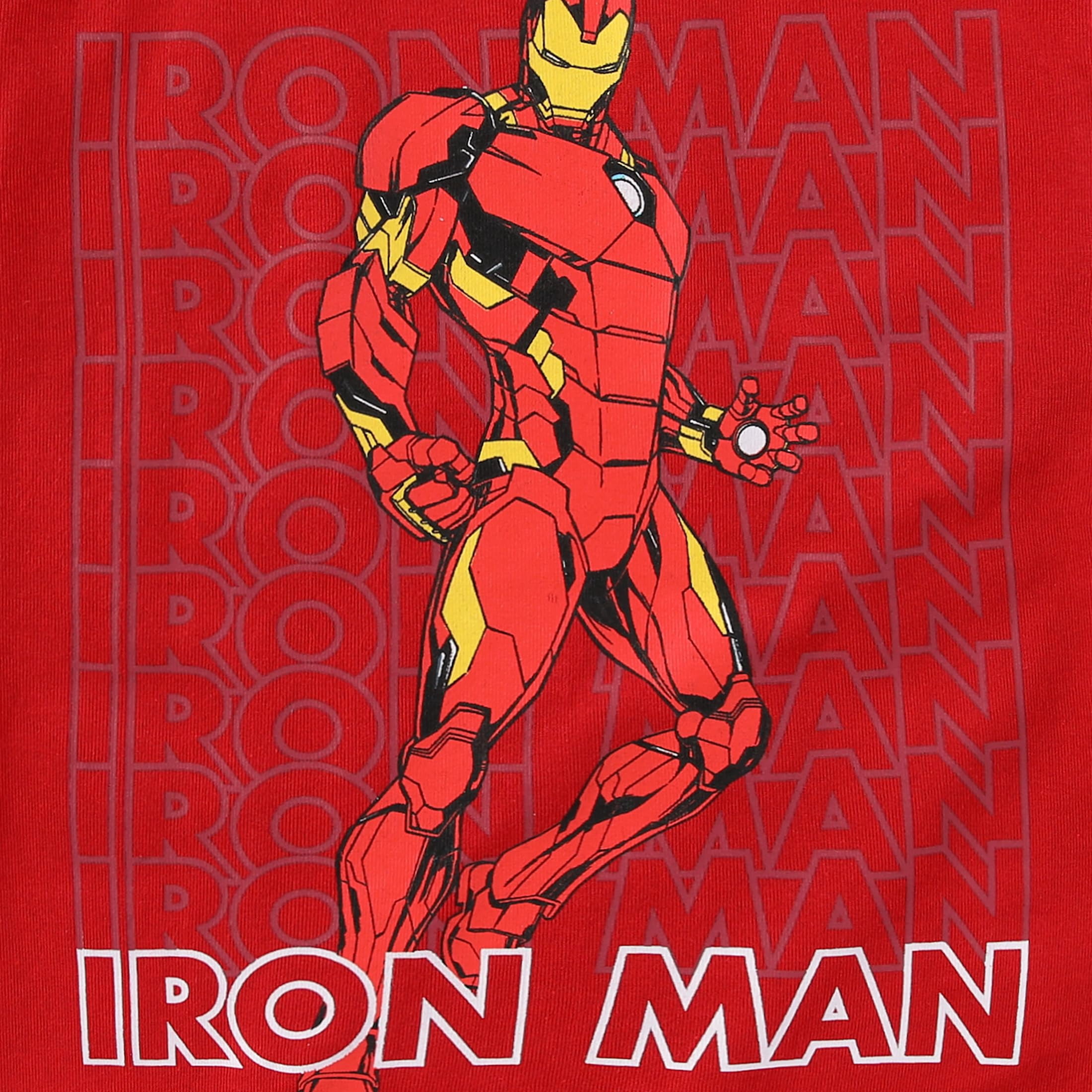 Marvel Avengers Iron Man Short Sleeve T-Shirt (Boys), 2 Pack, Sizes 3T-8