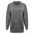 thumbnail image 4 of Only Moment Gray Lightweight Long Sleeve Pullover Crew Neck Long Sleeve Tops Fall Winter Clothes Crewneck Cozy Outfits Pullover 3XL, 4 of 5