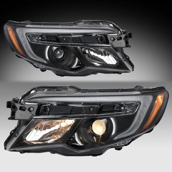 For 16-21 Honda Pilot/17-20 Ridgeline Halogen w/o LED DRL Headlights Pair
