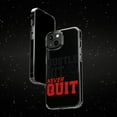 thumbnail image 6 of DistinctInk Clear Case for Apple iPhone 13 PRO (6.1" Screen) - Hustle Hit Never Quit Volleyball, 6 of 9