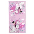thumbnail image 2 of Mickey Mouse 820833 2 Piece Minnie Mouse Unicorn Bath Towel & 3D Loofah Set, 2 of 5