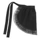 thumbnail image 2 of Delantal de cintura con bolsillos para mujer, medio delantal, disfraz de camarera, delantales para cocina, restaurante, cafetería, color negro, 2 of 7