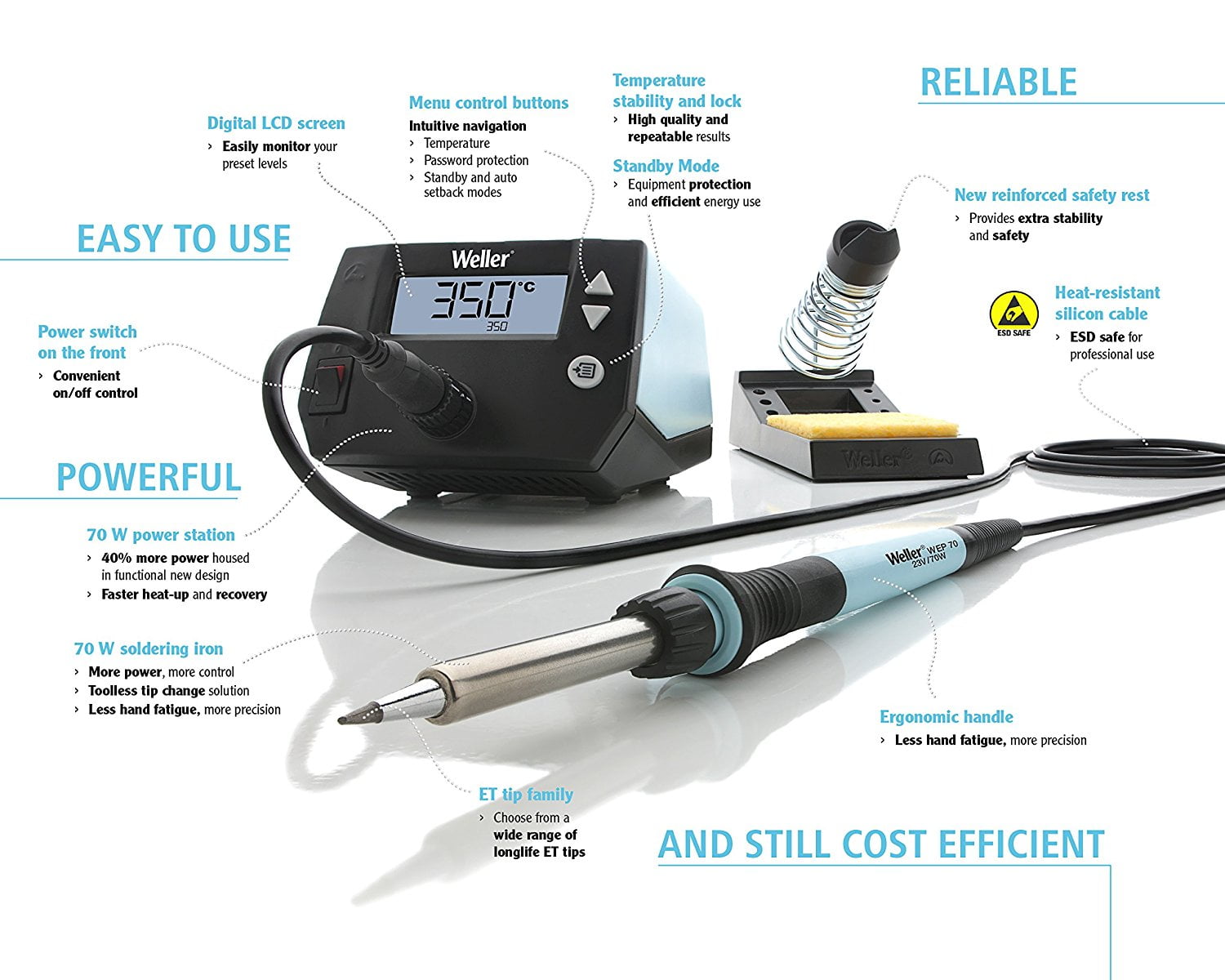 Weller WE1010NA Digital Soldering Station NEW