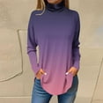 thumbnail image 4 of Birdeem Womens off Shoulder Sleeves Long Sleeve Printed High Neck Top T-Shirt, 4 of 12