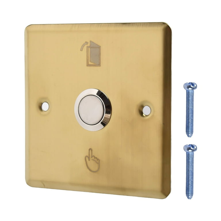 Telituny Doorbell Door Bell-Tempered Glass Panel Doorbell Wall Door Bell Switch Push Button 220250v Home Hotel Devices