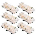 thumbnail image 3 of 6pcs Artificial Flowers Centerpieces Tabletop Flowers Row Arrangements 52*28cm Champagne, 3 of 12