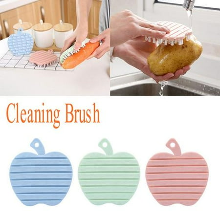 Potato Brush - 2 Pack Hand-protective Cleaning Brush Fruit Potato Radish Cleaning Brush Kitchen Cleaning Brush