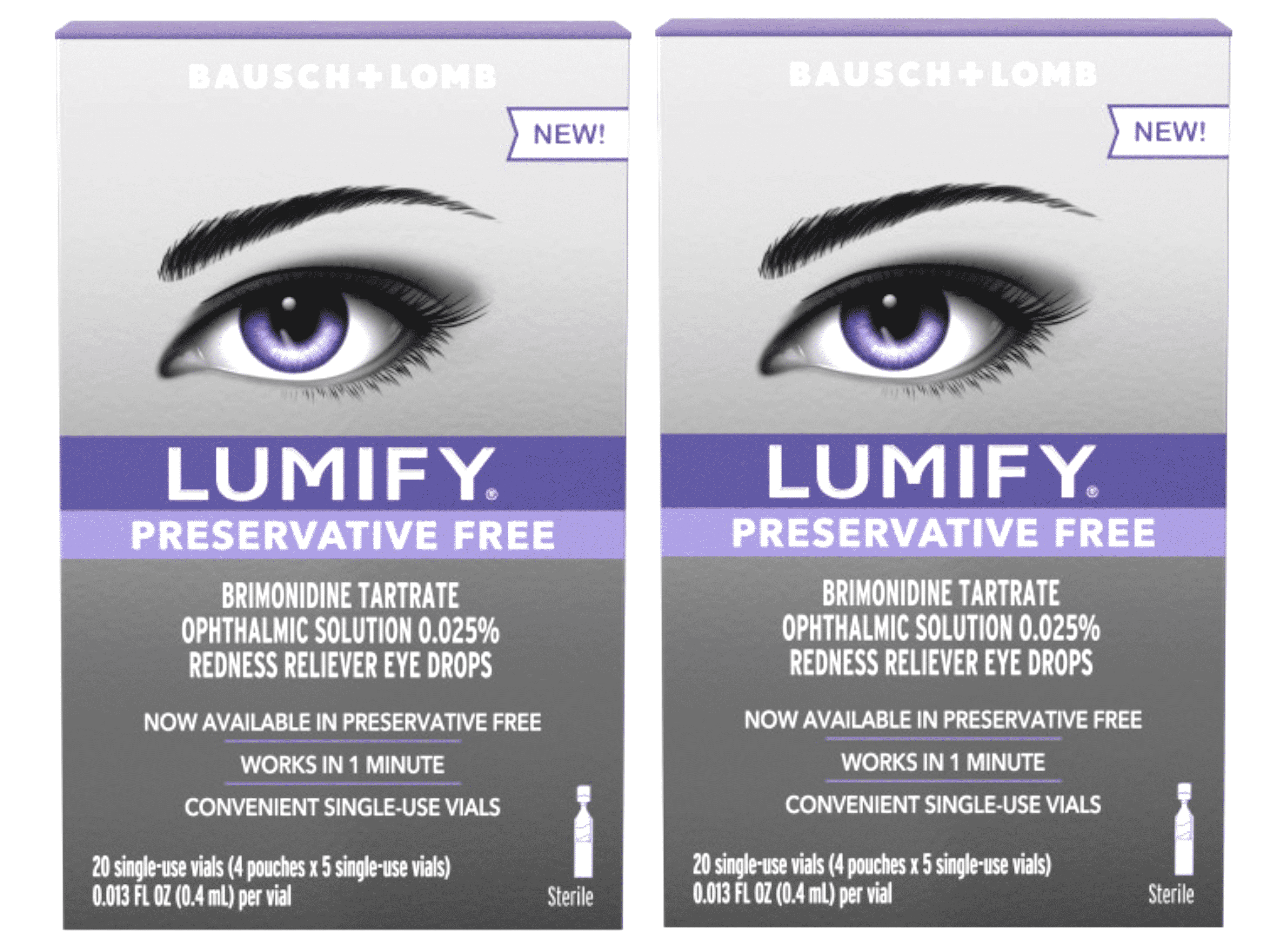 5 Pack - LUMIFY® Redness Reliever Eye Drops (Brimonidine