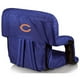 Picnic Time 618-00-138-064-2 Chicago Ours - Siège Ventura Fauteuil Inclinable Portable&44; Marine – image 1 sur 1