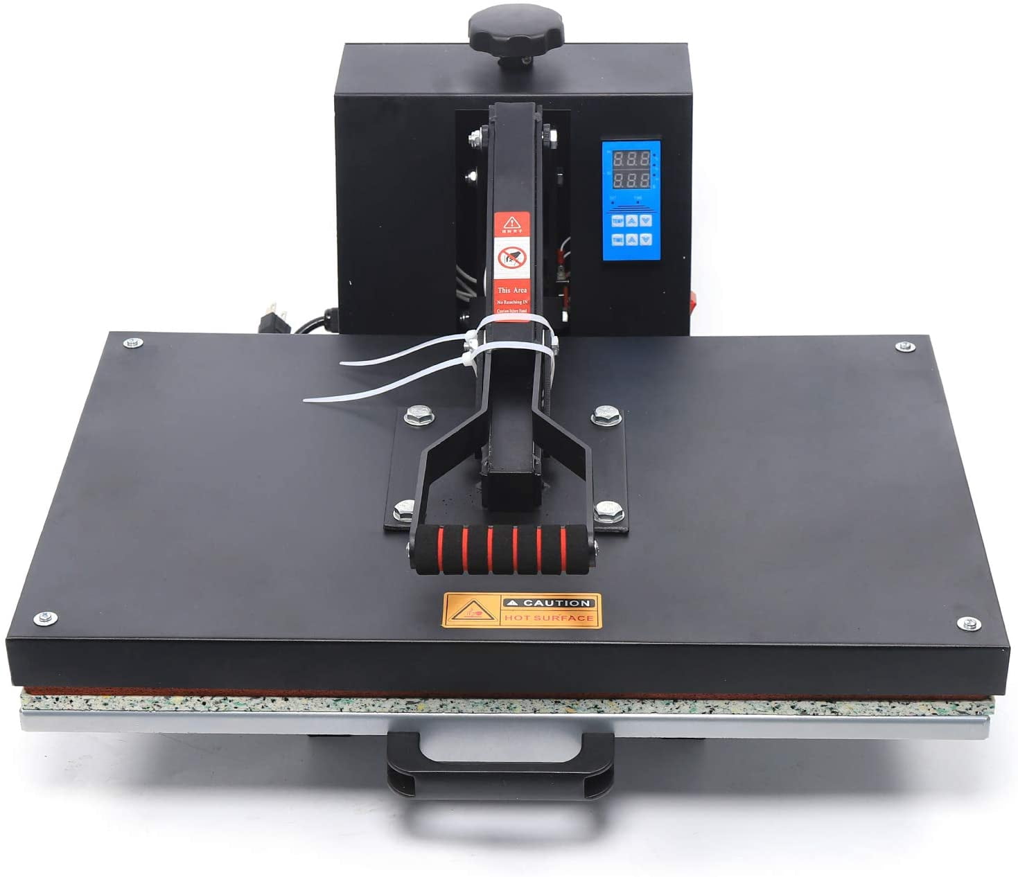 FETCOI Heat Press 16"x 24" Industrial Flat Heat Press Machine Clamshell Digital Heat Transfer Sublimation for T-Shirt Mug Hat Plate Cap Pattern Pressing, 110V 1400W 3000°