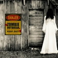thumbnail image 7 of Wovilon Halloween Warning Label Ghosts Zone Label Wall Sticker Window Sticker Halloween Decor, 7 of 7