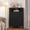 Black, Walnut, variant on Farmhouse-Style Corner Cabinet, Corner Shelf with Open Storage, Double-Door Storage Cabinet, Twist-to-Lock Design, Space-Saving, for Living Room, Bathroom, Kitchen