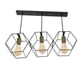 thumbnail image 1 of Lampara Colgante Decorativa iluminacion luz vic 3 Cabezas Metal, 1 of 4