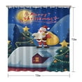 thumbnail image 5 of Merry Christmas Santa Claus Gift Shower Curtains,Reusable Bathtub Curtains with Hooks Vintage Polyester Fabric Curtains for Bathroom Bathtub Autumn Holiday, 5 of 5