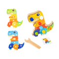 thumbnail image 4 of HILABEE Dinosaur Screwdriver Board Set Busy Board Early Development Wooden Screw Driver B, 4 of 9