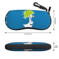 thumbnail image 2 of Cauagu Goose Holding an Umbrella Pattern Unisex Glasses Case,Zipper Protective Fabric Sunglass Case with Clip Soft Case Horizontal Protective Pouch for Sunglasses Eyewear, 2 of 6