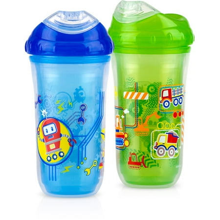 Nuby 2-Pack 9-oz Insulated Cool Sipper, Boy, BPA-Free