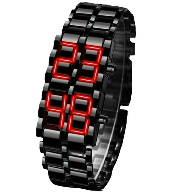 Reloj digital para hombre Striker 1 Pza Longitud 19.4cm Ancho 2.3cm Grosor 1cm Negro-Rojo