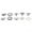 Silver, variant on 10Pcs Women's Punk Vintage Hollow Flower Jewelry Midi Knuckle Rings Set Alloy, Rhinestone Silver